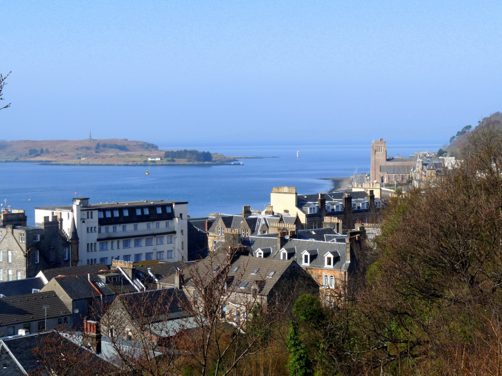 Looking down on Oban