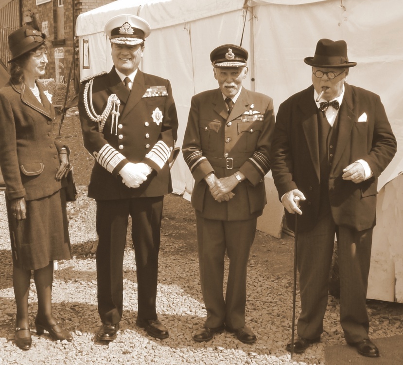 Photograph of 1940s weekend on the Great Central Railway
