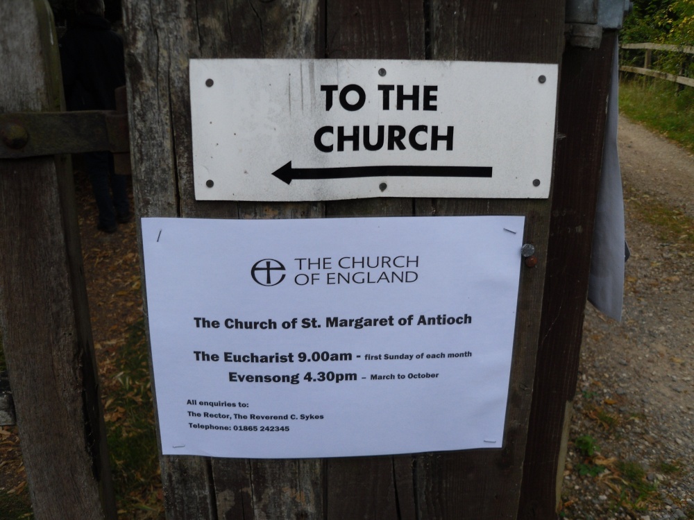 Binsey near Oxford, a table near St Margaret Church