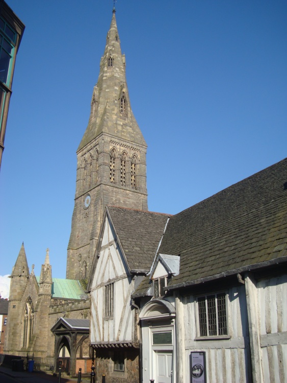 Leicester Cathedral from Guildhall Lane
