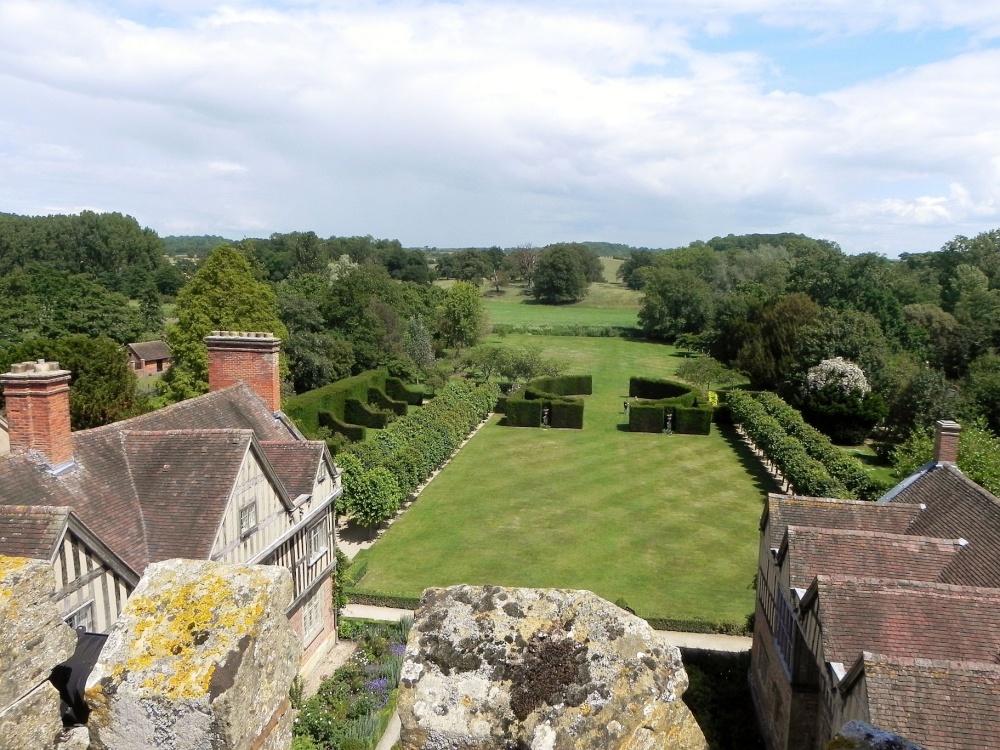 View from the top of Coughton Court photo by MikeT