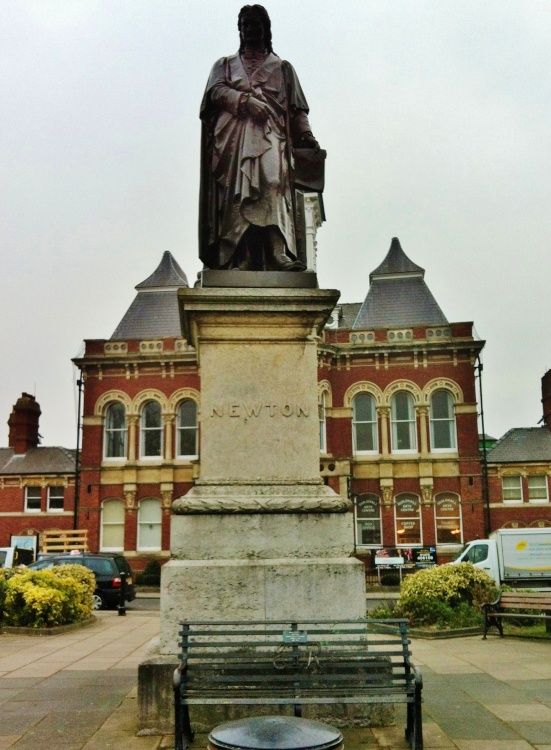Statue of Sir Isaac Newton in Grantham