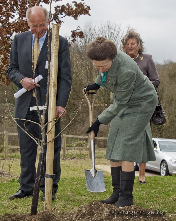 HRH Princess Anne visiting Godmersham, Kent.
