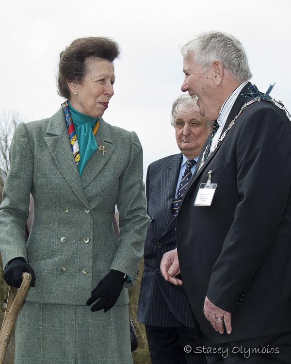 HRH Princess Anne visiting Godmersham, Kent.