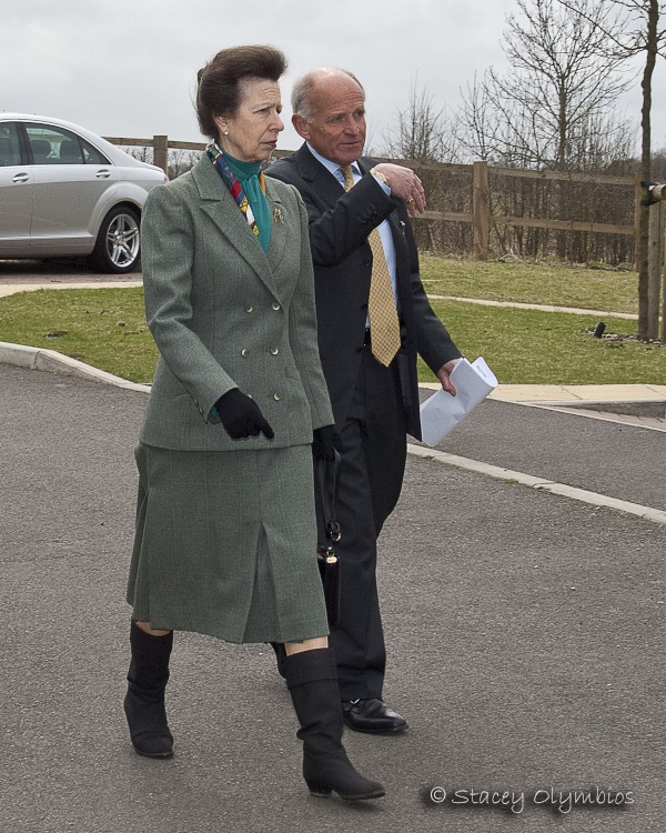 HRH Princess Anne visiting Godmersham, Kent.