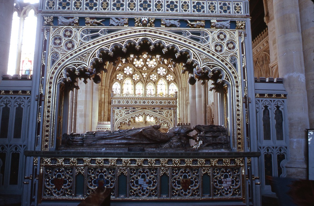 Tomb of Walter Bronscombe, Bishop of Exeter 1258 to 1280 photo by Robert Hanley