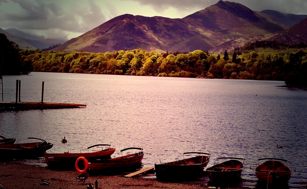 Sleepy sailboats at Derwentwater