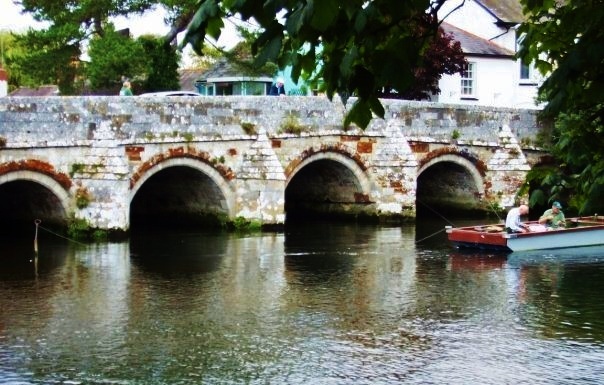 Old bridge over the River Avon, Christchurch