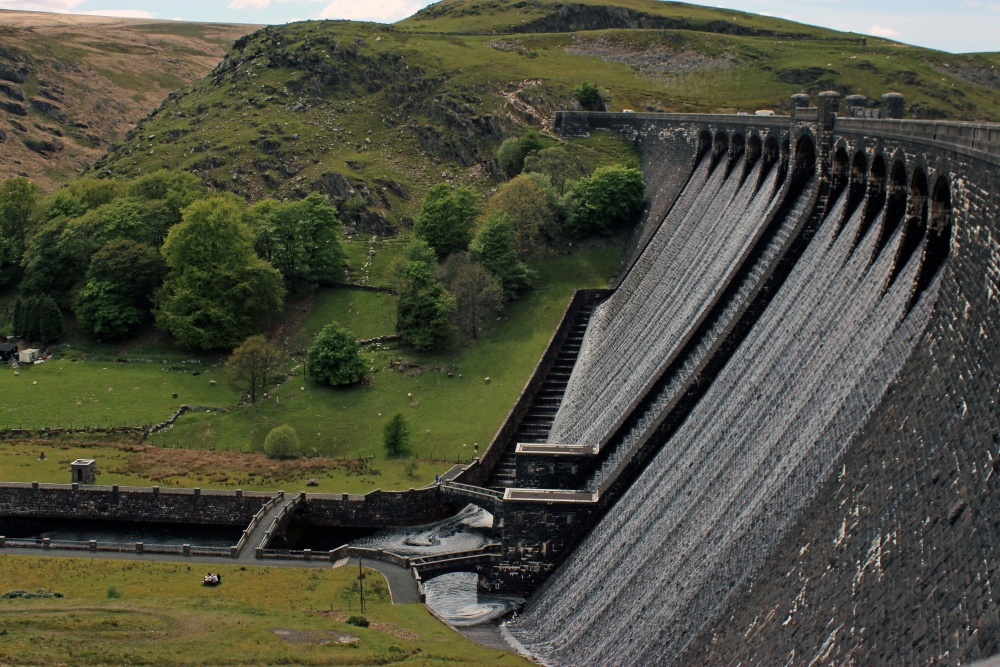Photograph of Claerwen Dam, Elan Valley