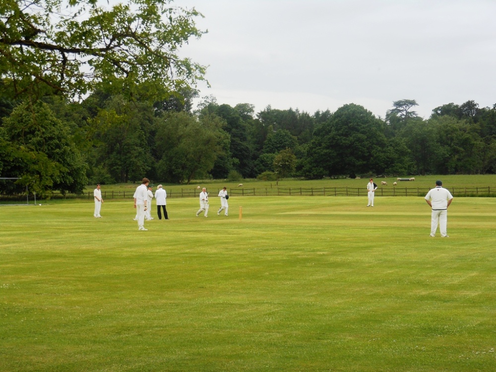 Cricket match at Stoneleigh Abbey