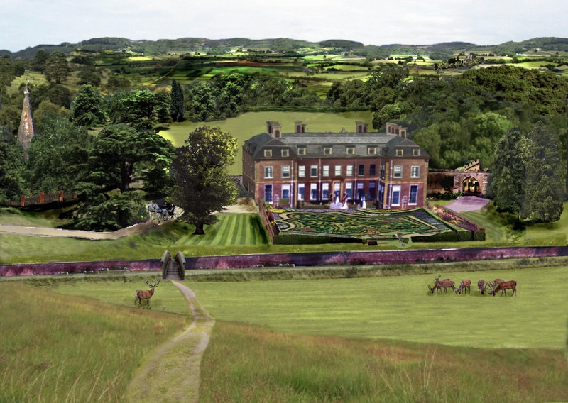 "Stoke Edith Park, Herefordshire." by Richards at