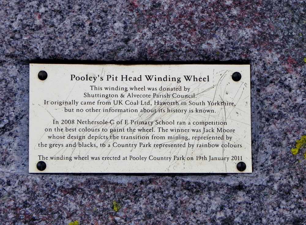 Information Plaque about the Winding Wheel