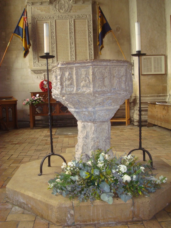 St Peter and St Paul's 14th century font