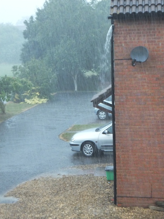 Up Hatherley gets a soaking
