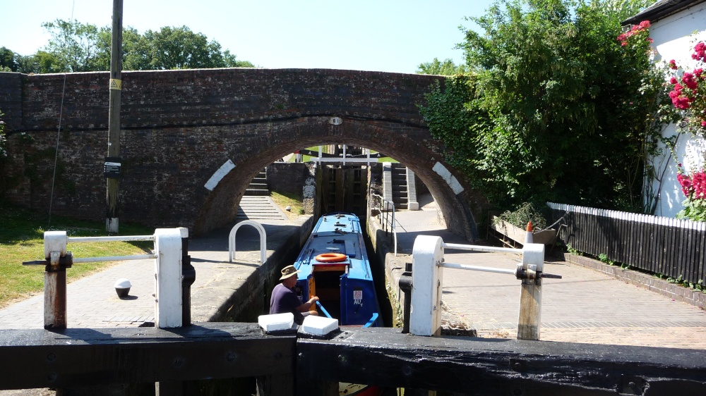 Narrow Boat at Foxton Locks