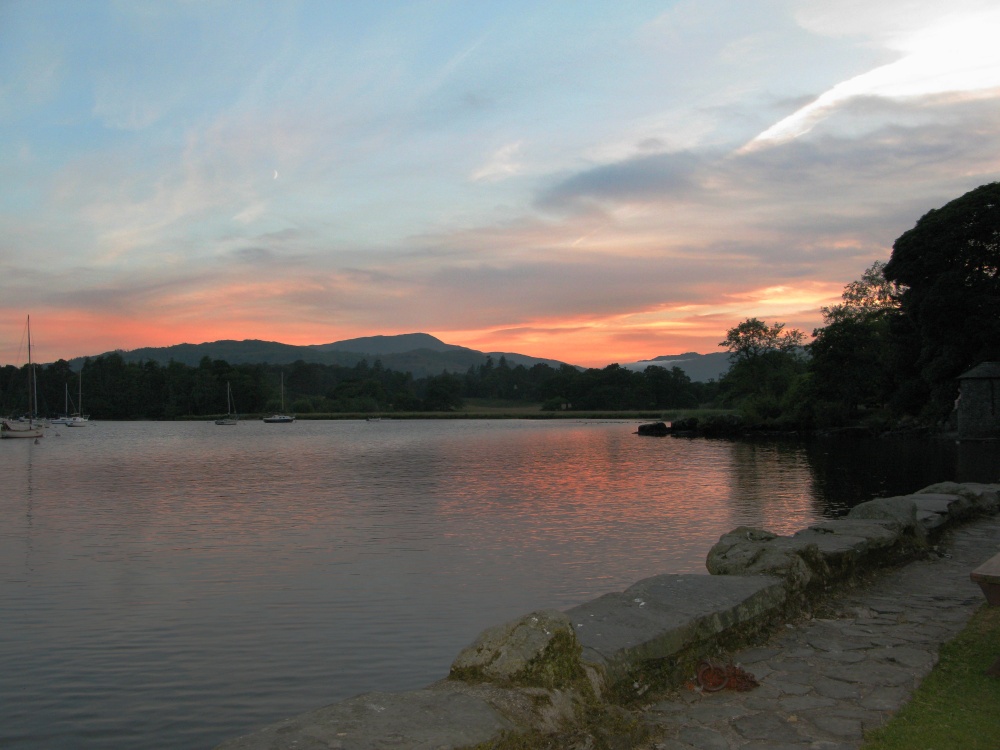 Sunset over Windermere