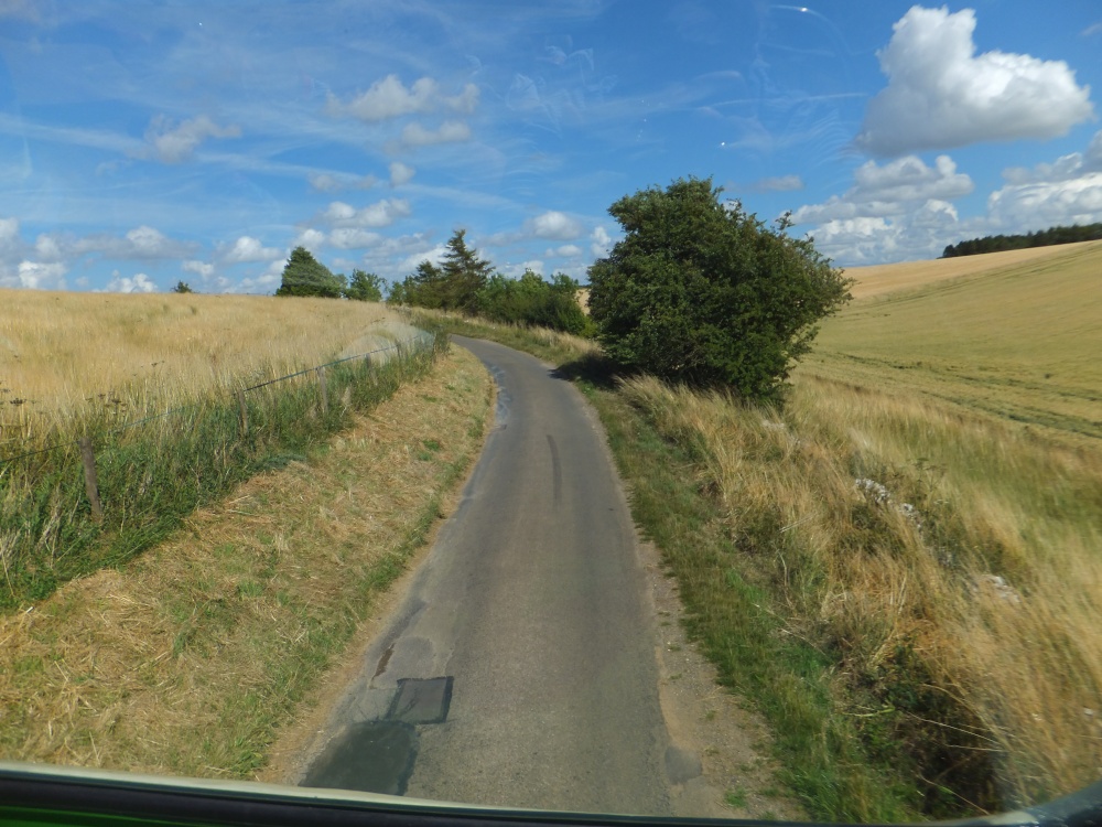 Photograph of Country Lane at Ford, Cotswolds.