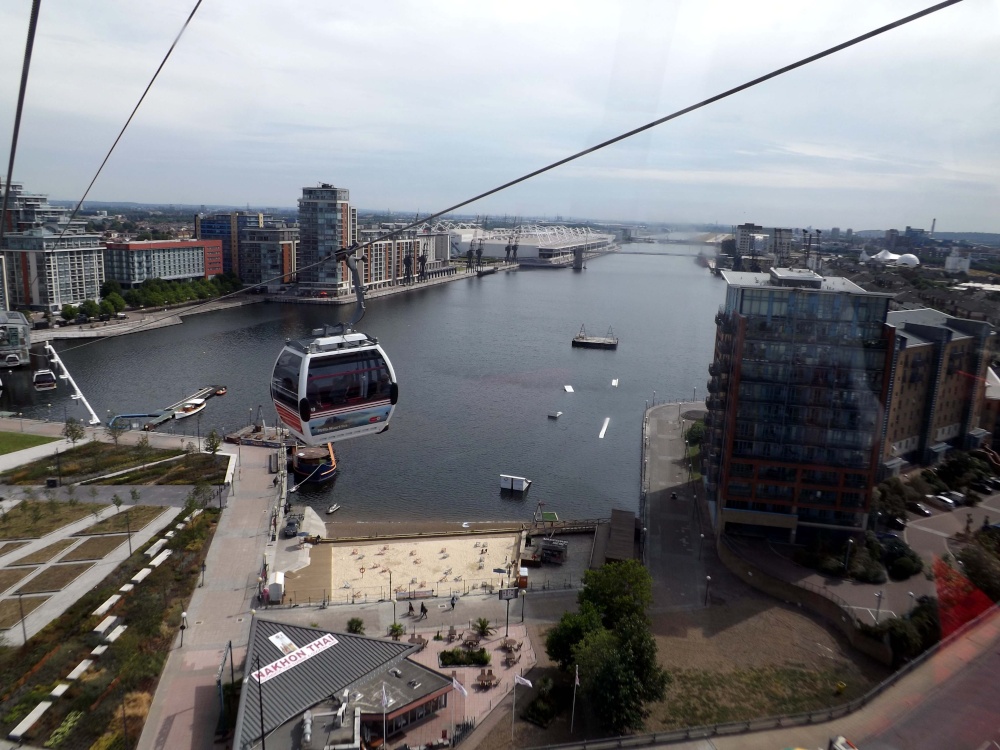 View from Emirates Airline, Greenwich Penisula, London