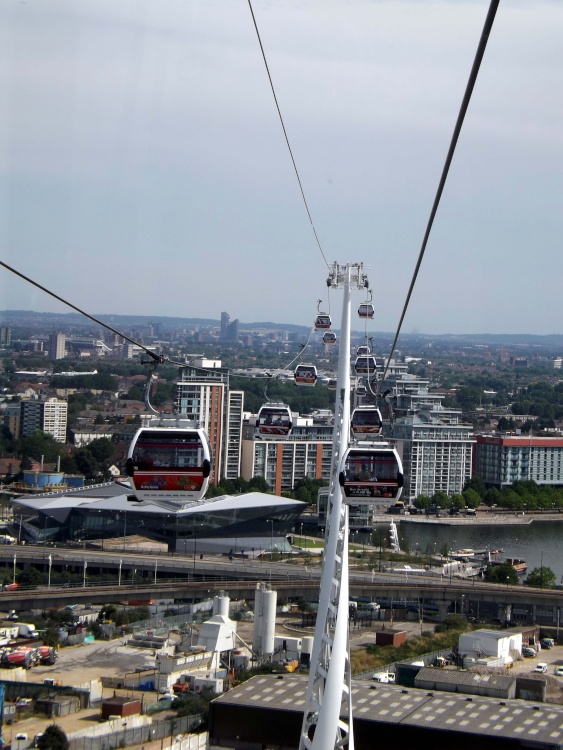 View from Emirates Airline, Greenwich Penisula, London