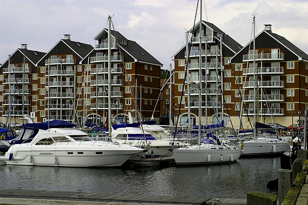 Photograph of New Apartment Blocks, Ipswich Marina