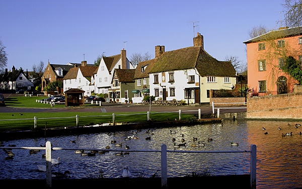 Village pond and green, Finchingfield