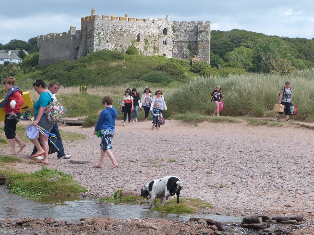 Manorber Caste near Tenby, Pembs.