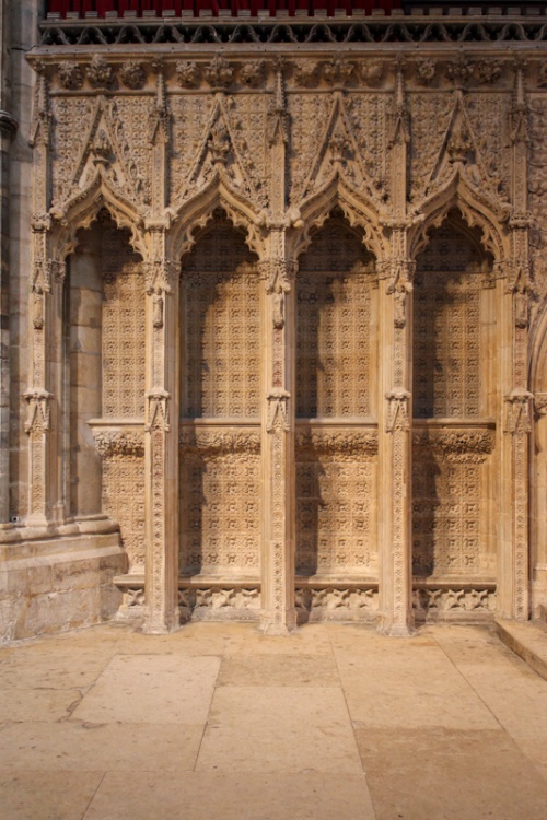 Lincoln Cathedral, sculptures in the stone.