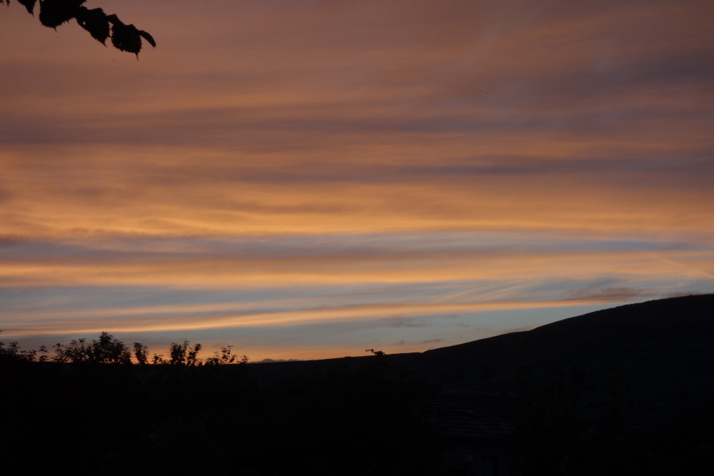 Sunset over the Peak District