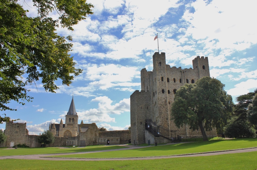 Photograph of Keep and Castle Grounds, Rochester