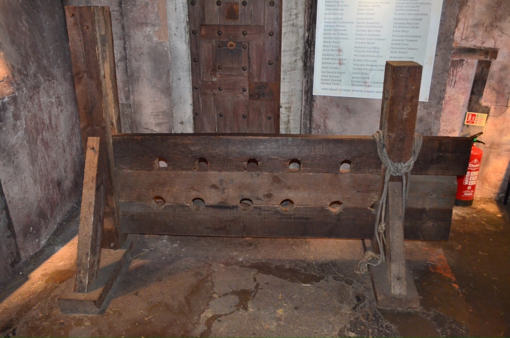 Clink Prison Stocks.