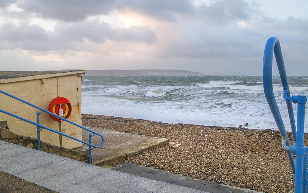 STORMY AT MILFORD ON SEA