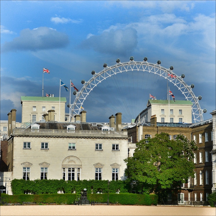 Horse Guards Parade with London Eye