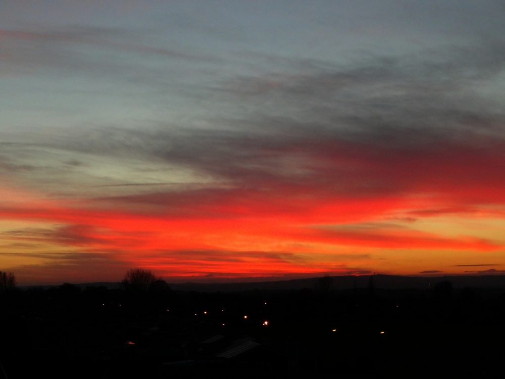 We had a wonderful sunset here in Gateshead last night.
