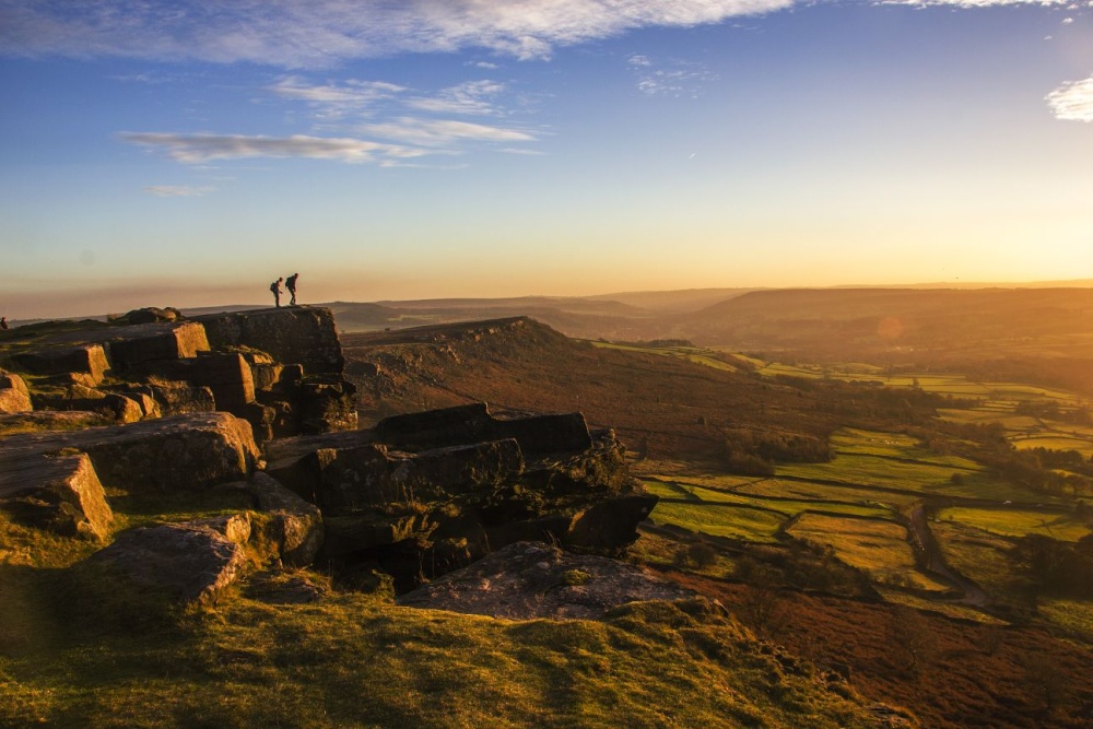 Photograph of Sunset on Curbar Edge 1