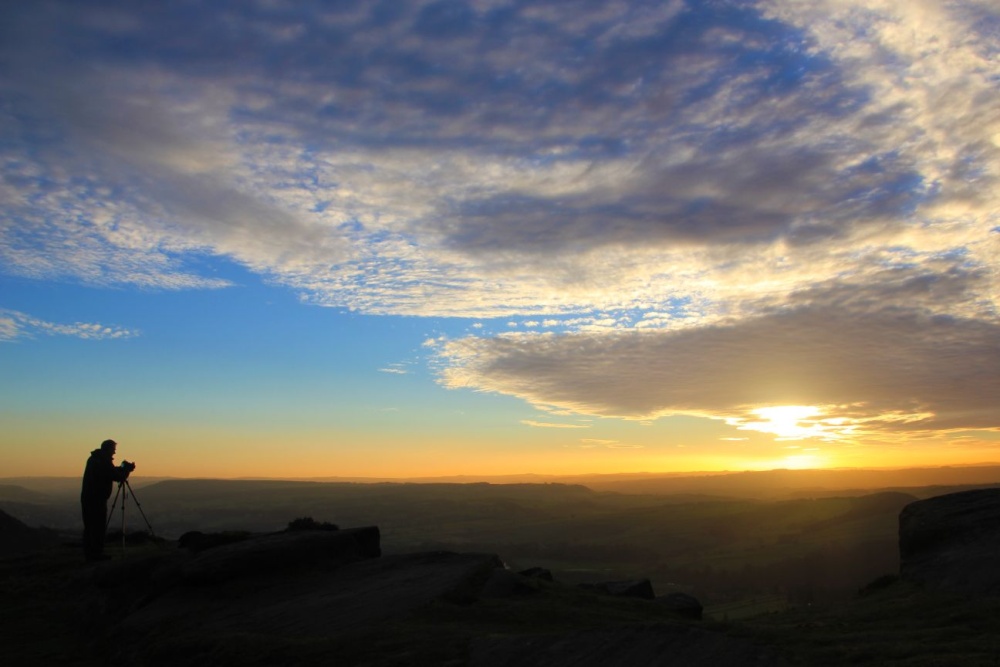 Photograph of Sunset on Curbar Edge 2