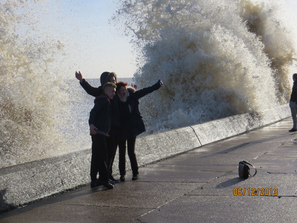 Photograph of High Tide in Lowestoft