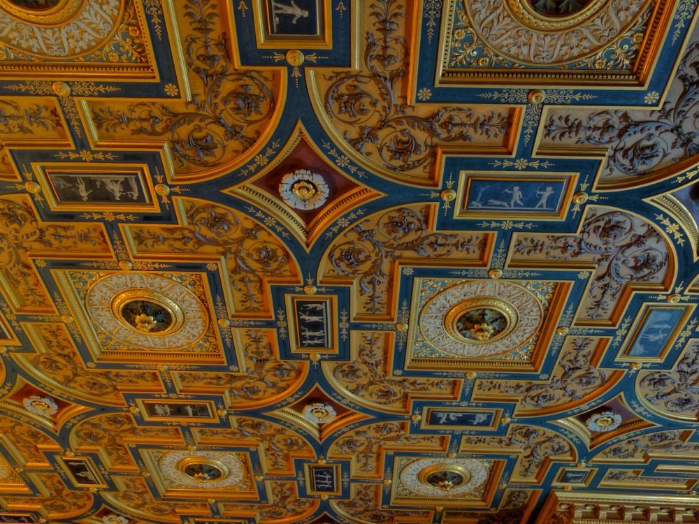 Red Library ceiling