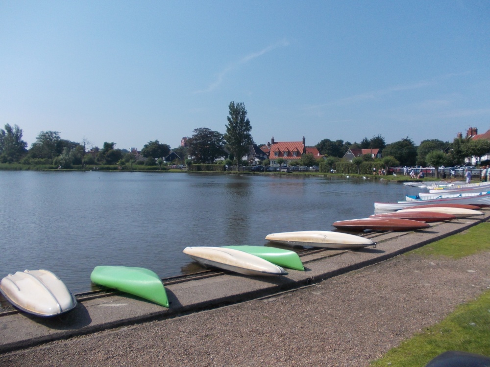 Photograph of Thorpeness Mere July 2013.