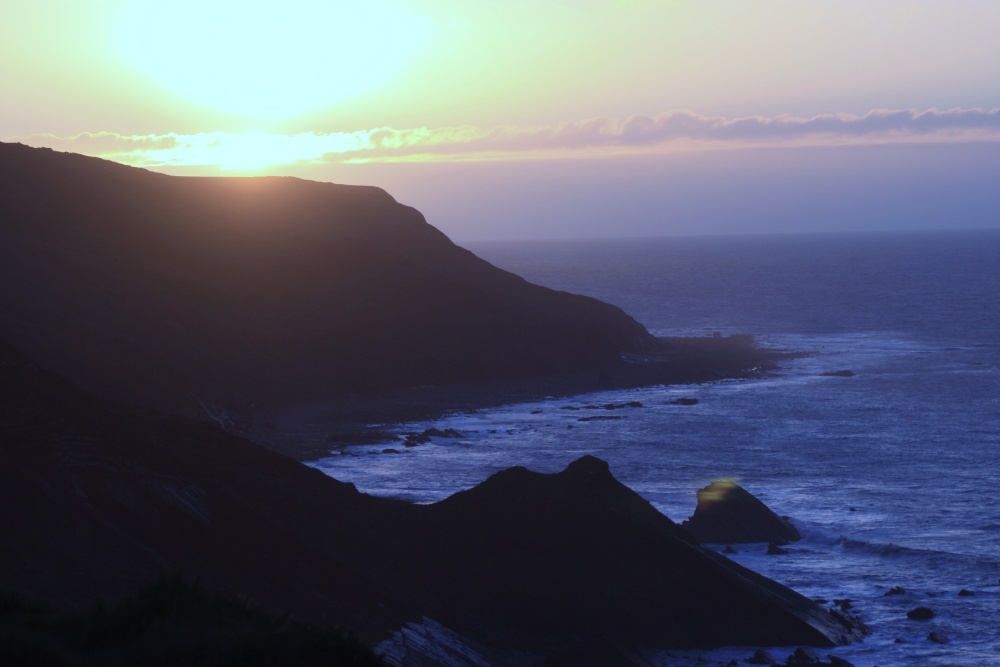 Widemouth Bay at sunset