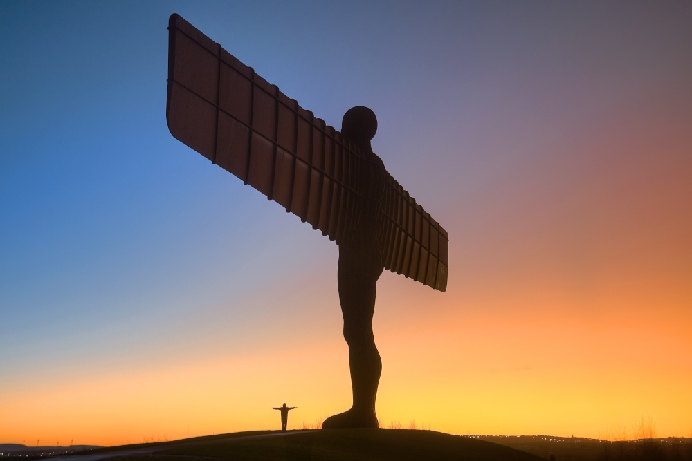 Angel of the North in Gateshead. photo by Dave Brown