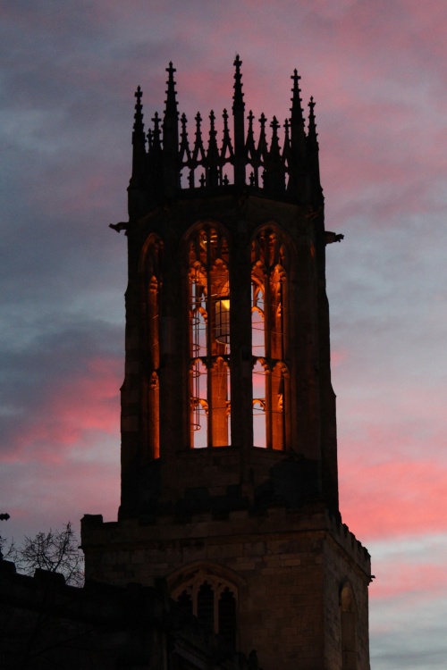 Church at sunset, York