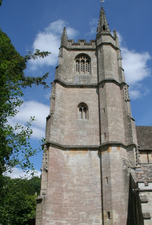 Castle Combe - Spire of St. Andrew Church - July, 2008