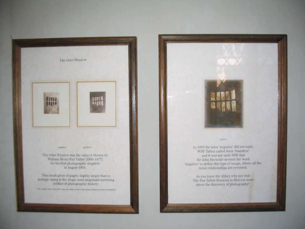 Lacock Abbey Documents of Oriel Window - First Photo
