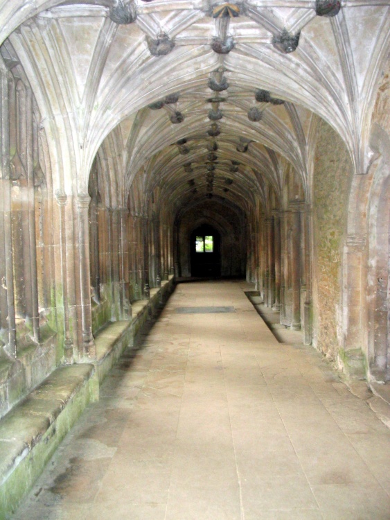 Lacock Abbey Cloister (1) - June, 2003