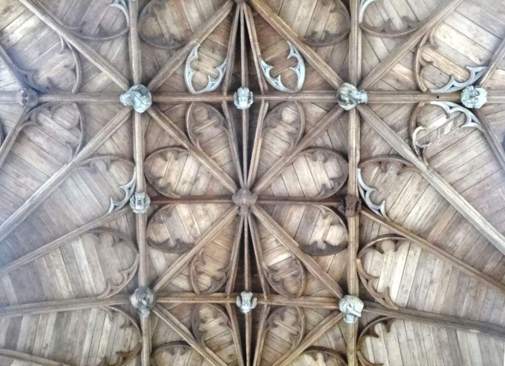 Ceiling of building in Arundel Castle gardens