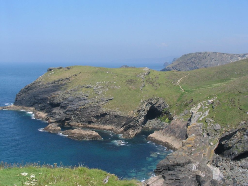 Tintagel Cove, Merlin's Cave June 2003