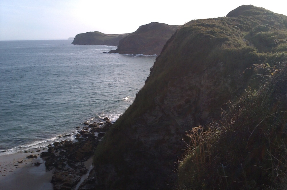 Four heads from Doyden Castle, Port Quin.