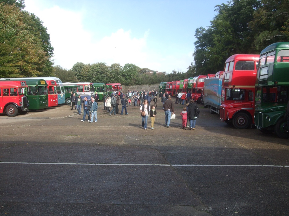 Line up at October 2013 bus rally