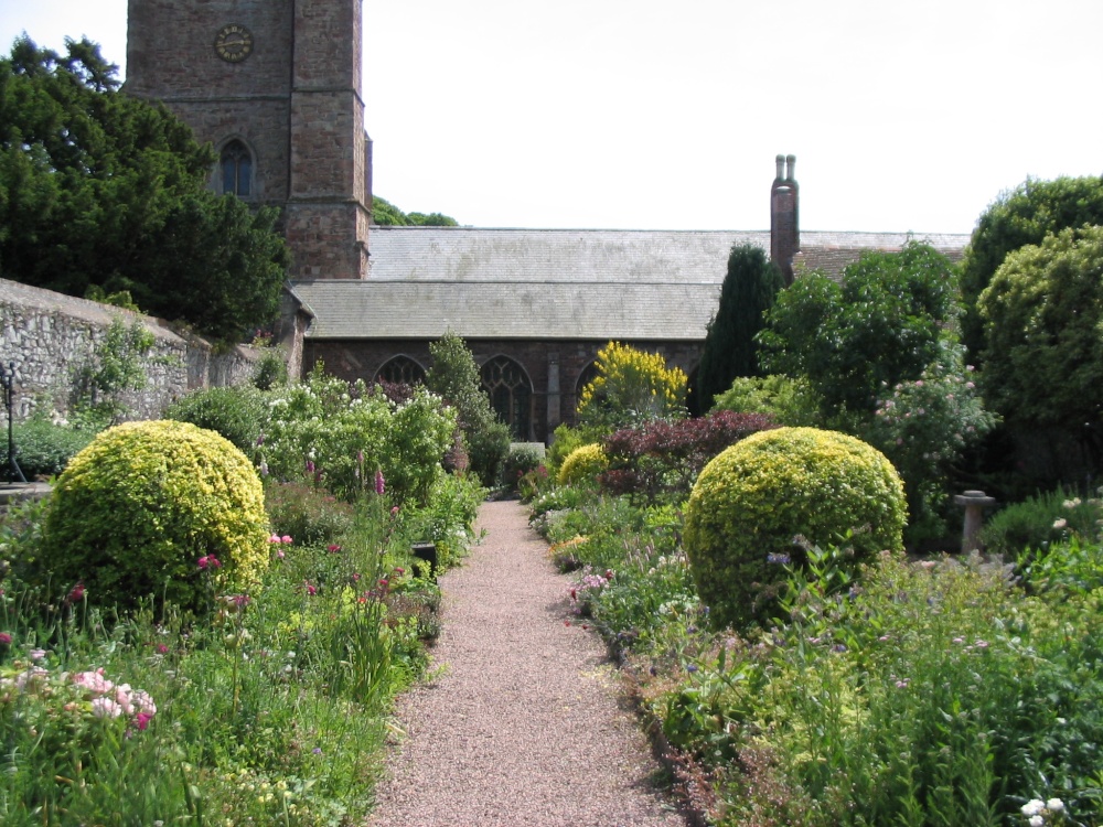 Dunster - St. George's Church Garden (2) - June 2003