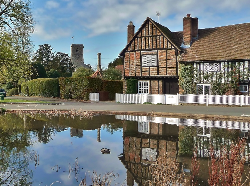 Photograph of Village Pond, Aldbury, Herts